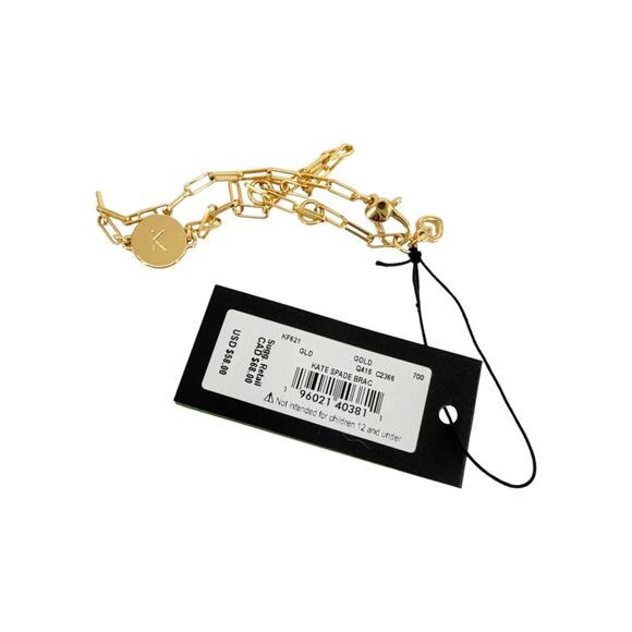 KATE SPADE New York Initial Chain Bracelet in Gold K - Picture 6 of 7